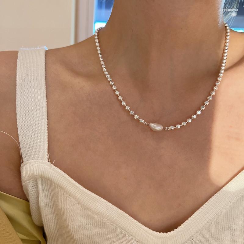 Chains VENTFILLE Silver Color Pearl Necklace For Women Girl Beads Choker Neck Chain Kpop Korean Vintage Jewelry Birthday Gift Wholesale
Chains VENTFILLE Silver Color Pearl Necklace For Women Girl Beads Choker Neck Chain Kpop Korean Vintage Jewelry Birthday Gift Wholesale