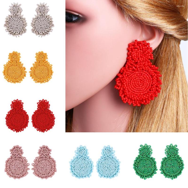 Dangle Earrings Bohemian Female Earring Long Beads Tassel Handmade Weaving Boho Statement Fashion Jewelry Ethnic Drop
Dangle Earrings Bohemian Female Earring Long Beads Tassel Handmade Weaving Boho Statement Fashion Jewelry Ethnic Drop