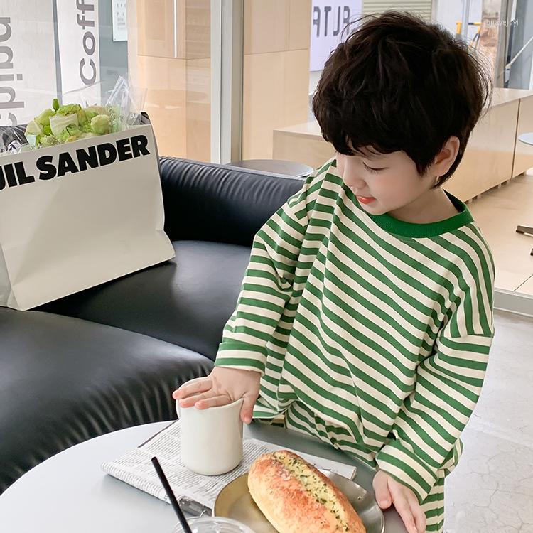 Clothing Sets Boys Spring Fashion Striped Clothes 2023 Children Cotton Long Sleeve T Shirt And Loose Pants 2pcs, Black
Clothing Sets Boys Spring Fashion Striped Clothes 2023 Children Cotton Long Sleeve T Shirt And Loose Pants 2pcs, Black