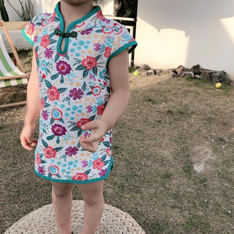 Ethnic Clothing 2023 2-10Y Chinese Cheongsam For Girls Green Floral Print Hanfu Dresses Kid Tang Suit Vintage Qipao China Princess Summer
Ethnic Clothing 2023 2-10Y Chinese Cheongsam For Girls Green Floral Print Hanfu Dresses Kid Tang Suit Vintage Qipao China Princess Summer