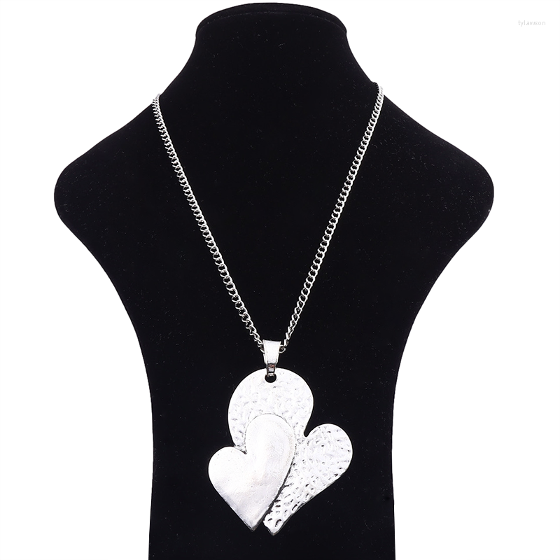Pendant Necklaces 1 X Tibetan Silver Large Double Lapped Heart Necklace Jewelry On Long Link Chain Lagenlook 34"
Pendant Necklaces 1 X Tibetan Silver Large Double Lapped Heart Necklace Jewelry On Long Link Chain Lagenlook 34"