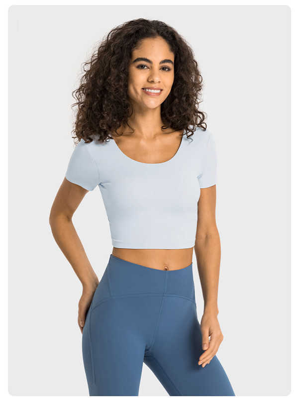 Lulu T Shirt Women's Yoga Sports Short Sleeve Summer Tee Crop Top With Pads T-shirt Crew Neck Fitness Sportwear Solid Color Gym Wear Lady, Chocolate
Lulu T Shirt Women's Yoga Sports Short Sleeve Summer Tee Crop Top With Pads T-shirt Crew Neck Fitness Sportwear Solid Color Gym Wear Lady, Chocolate