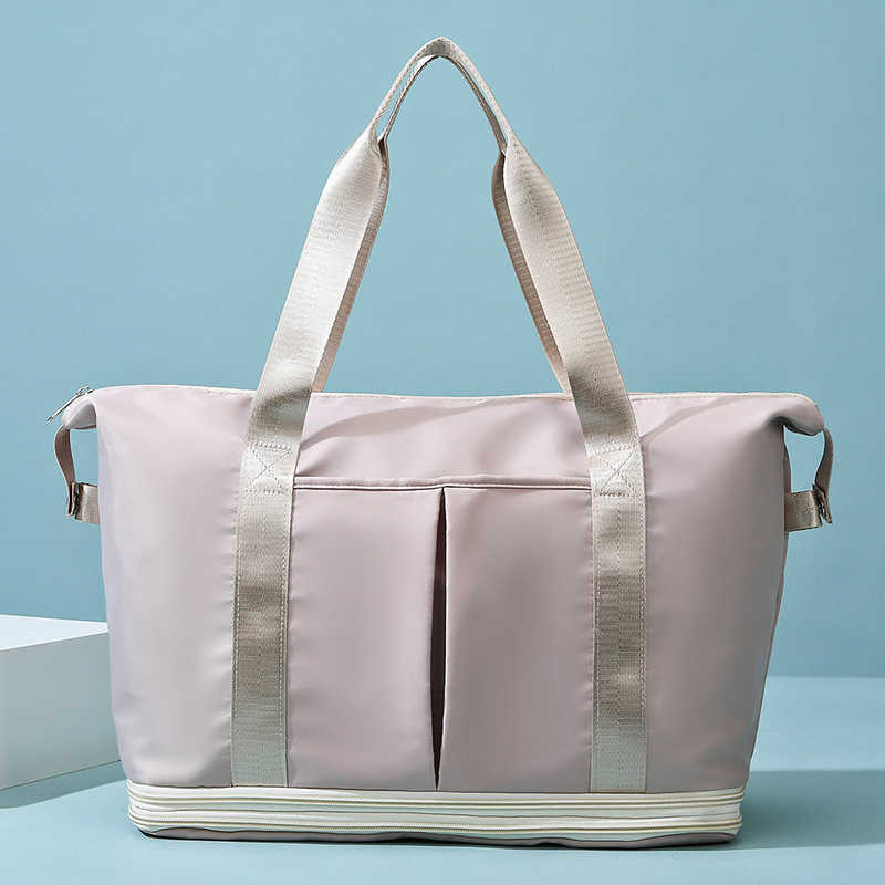 Large capacity short distance travel bag female portable travel luggage bag business trip cover pull rod dry wet separation waterproof ready for production bag, Rice apricot color
Large capacity short distance travel bag female portable travel luggage bag business trip cover pull rod dry wet separation waterproof ready for production bag, Rice apricot color