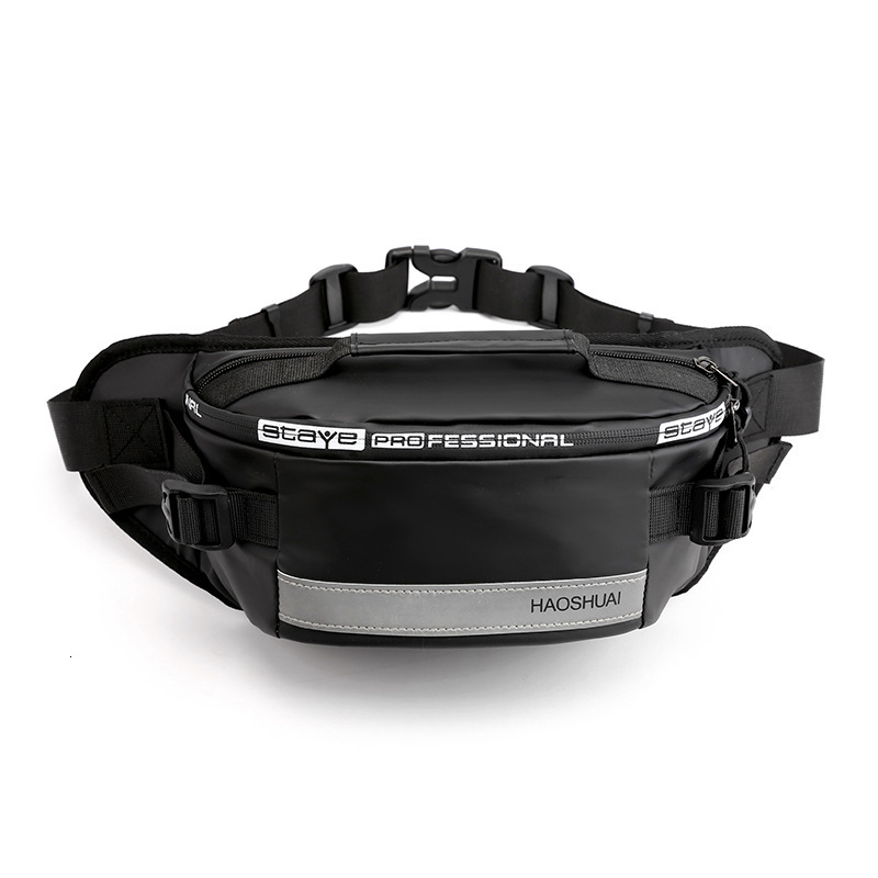 Waist Bags Anti-theft Male Belt Close-Fitting Waist Bags Multi-Functional Hip Bum Reflective Strip Shoulder Bag Men Nylon Fanny Chest Pack 230627
