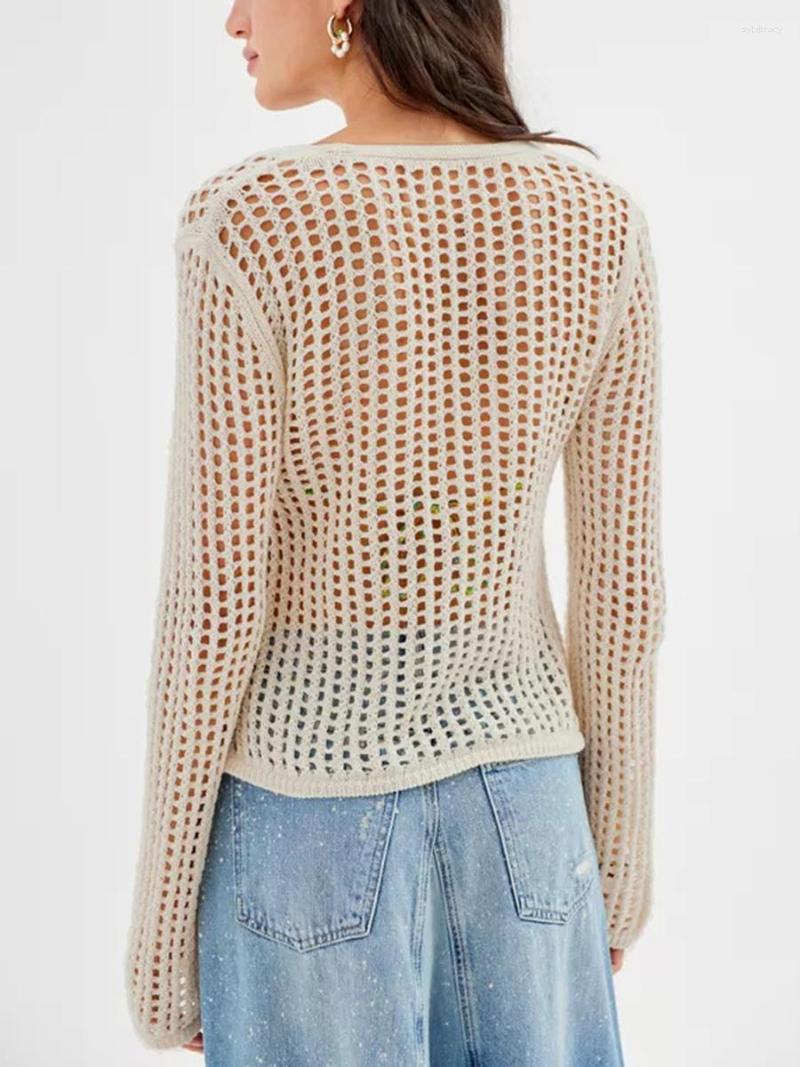 Women' Swimwear Women See Through Cover Up Crochet Tops Long Sleeve V Neck Tie-up Front Hollow Out Knit Cardigan Summer Streetwear (Beige, A beige
Women' Swimwear Women See Through Cover Up Crochet Tops Long Sleeve V Neck Tie-up Front Hollow Out Knit Cardigan Summer Streetwear (Beige, A beige