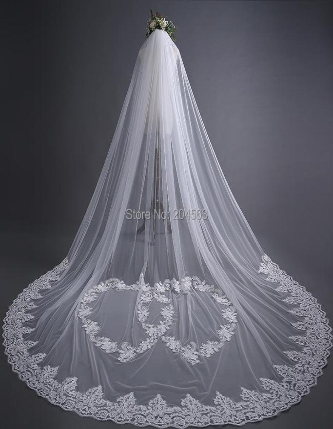 Bridal Veils Stunning OneLayer Tulle Long Wedding Lace With Comb QY4623990, Ivory
Bridal Veils Stunning OneLayer Tulle Long Wedding Lace With Comb QY4623990, Ivory