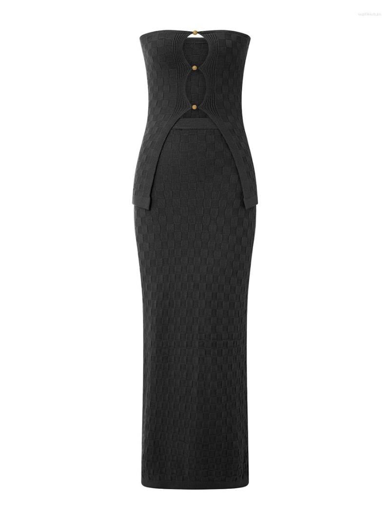 Skirts Women 2 Piece Long Skirt Sets Strapless Crop Tube Top Bodycon Maxi Midi Y2k Two Outfit Beachwear R-black Large
Skirts Women 2 Piece Long Skirt Sets Strapless Crop Tube Top Bodycon Maxi Midi Y2k Two Outfit Beachwear R-black Large