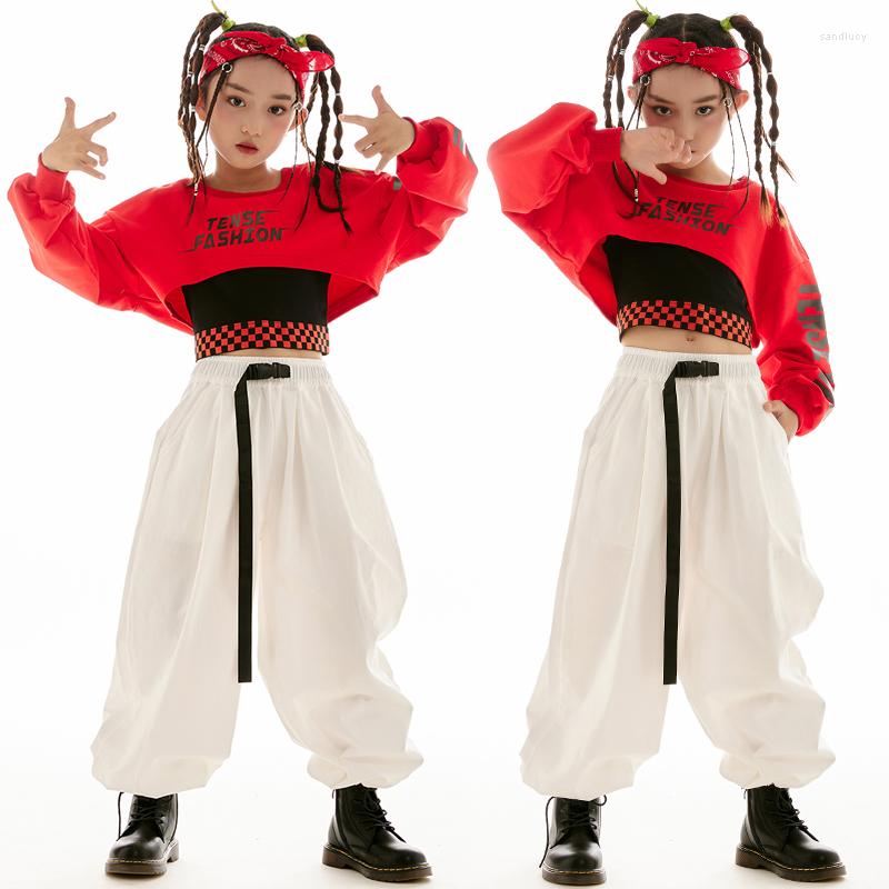 Stage Wear Ballroom Hip Hop Dance Clothes Girls Jazz Red Long Sleeved Tops White Pants Loose Kpop Modern Performance Suit L9576, Vest and tops 2pcs
Stage Wear Ballroom Hip Hop Dance Clothes Girls Jazz Red Long Sleeved Tops White Pants Loose Kpop Modern Performance Suit L9576, Vest and tops 2pcs
