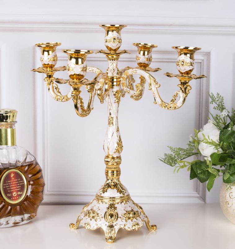 Luxury 5arms Shiny Gold Plated Candle Holders Wedding Centerpiece Candlestick Holder Party Anniversary Home Decorations1485184, Beige
Luxury 5arms Shiny Gold Plated Candle Holders Wedding Centerpiece Candlestick Holder Party Anniversary Home Decorations1485184, Beige