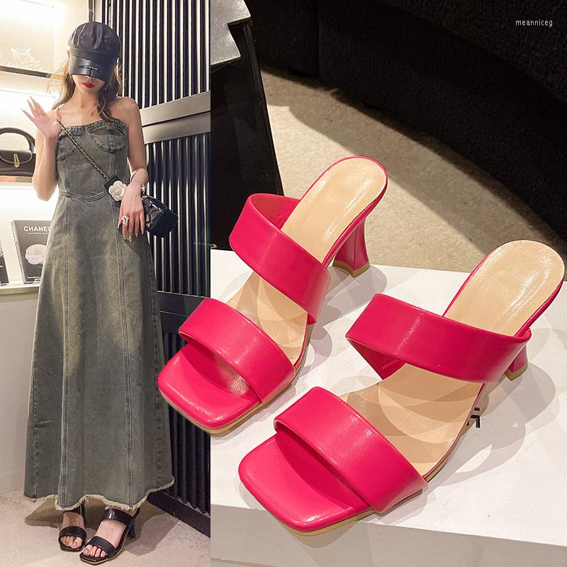 Slippers 2023 Fashion Summer Women High Heels Fetish Square Toe Slip On Slides Block Low Lady Rome Women's Sandals, Rosy red
Slippers 2023 Fashion Summer Women High Heels Fetish Square Toe Slip On Slides Block Low Lady Rome Women's Sandals, Rosy red