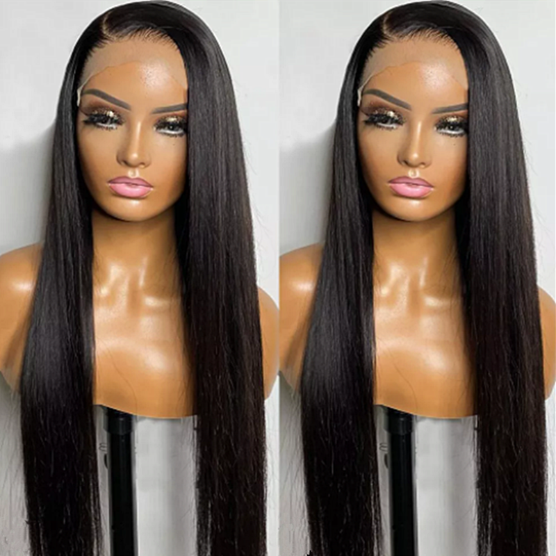 26Inch 180%Density Black Silky Straight Soft Long Preplucked Natural Hairline Glueless Lace Front Wig For Women Babyhair, Natural color
26Inch 180%Density Black Silky Straight Soft Long Preplucked Natural Hairline Glueless Lace Front Wig For Women Babyhair, Natural color