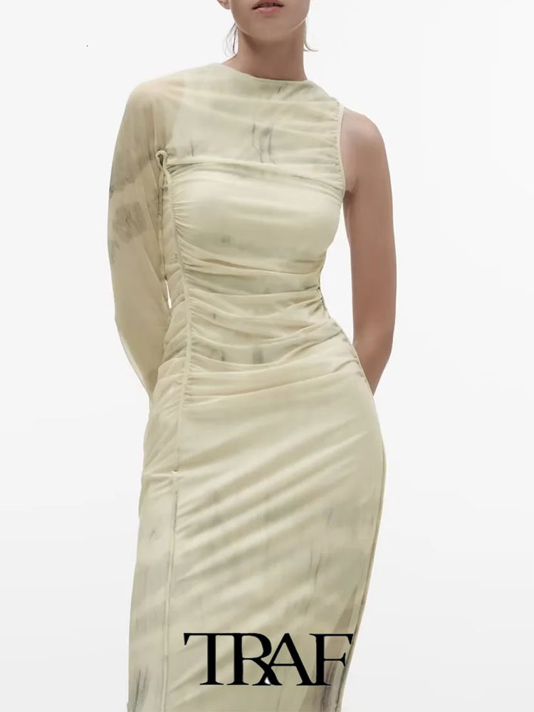 Basic Casual Dresses TRAF 2023 Women Dress Fashion Printed Silk Screen Asymmetrical Slim Long Style Woman Lady Female 230627
Basic Casual Dresses TRAF 2023 Women Dress Fashion Printed Silk Screen Asymmetrical Slim Long Style Woman Lady Female 230627