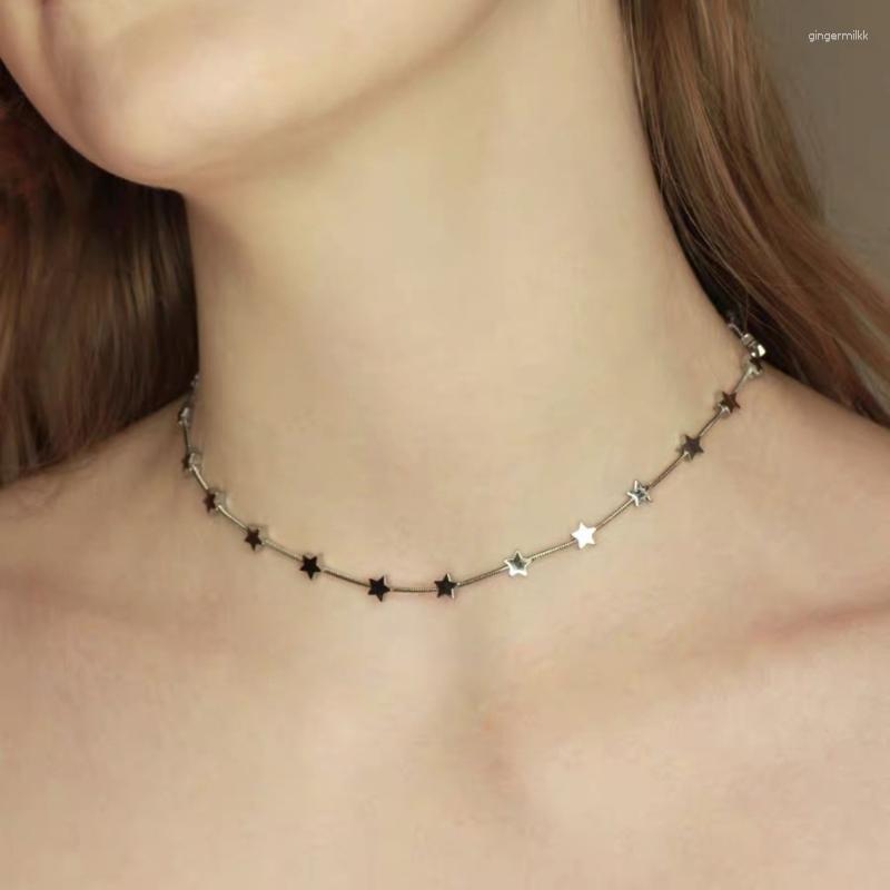 Chains Lucky-Star Choker Necklace Heart Pendant Layered-Necklace Delicate Spike-Choker Jewelry For Women Girl Teen
Chains Lucky-Star Choker Necklace Heart Pendant Layered-Necklace Delicate Spike-Choker Jewelry For Women Girl Teen