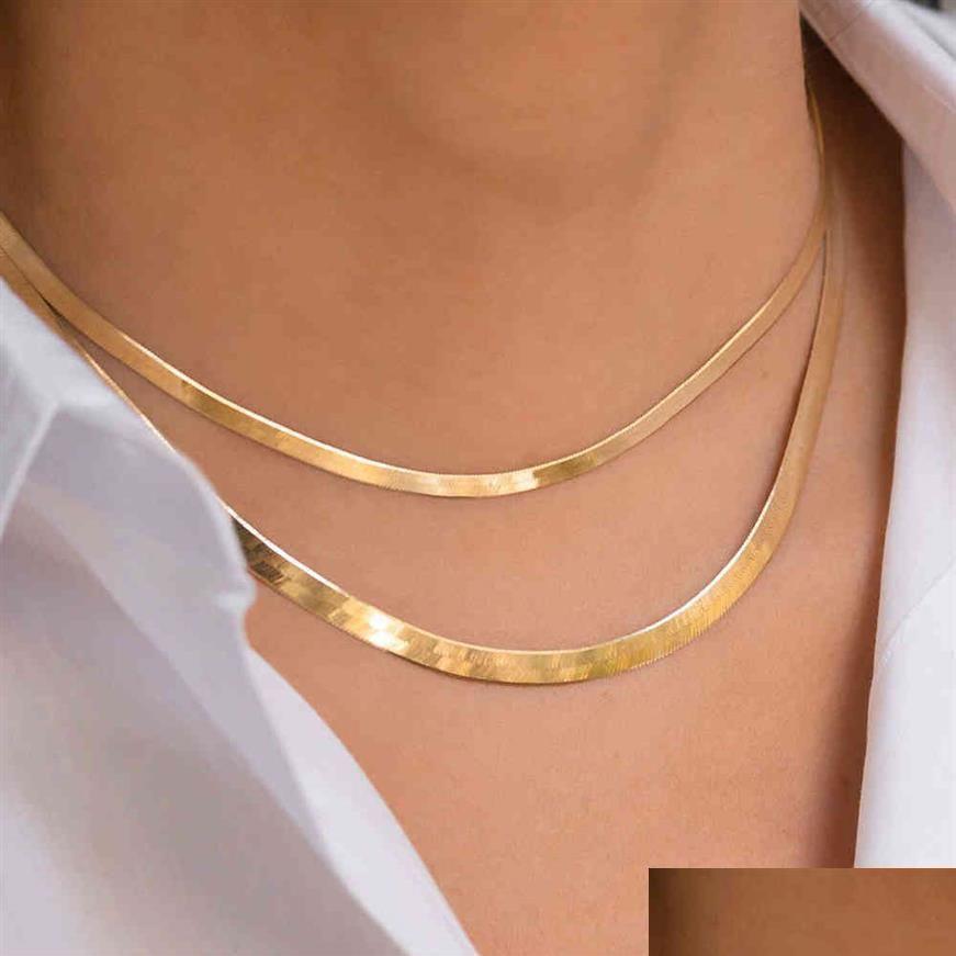 Pendant Necklaces 14K Gold Filled Stainls Steel Herringbone Chain Necklace Fashion Flat Snake For Women 4Mm Wide Drop Delive Dhgarde Dh863
Pendant Necklaces 14K Gold Filled Stainls Steel Herringbone Chain Necklace Fashion Flat Snake For Women 4Mm Wide Drop Delive Dhgarde Dh863