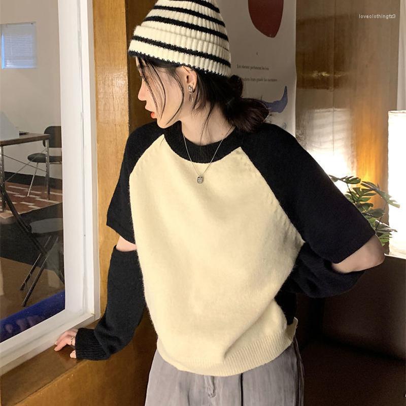 Women' Sweaters Pullovers Women Patchwork Chic Design Autumn Retro Unisex Casual Ins Arrival Student Mujer Sweater Daily Knitted Feminine, Black
Women' Sweaters Pullovers Women Patchwork Chic Design Autumn Retro Unisex Casual Ins Arrival Student Mujer Sweater Daily Knitted Feminine, Black