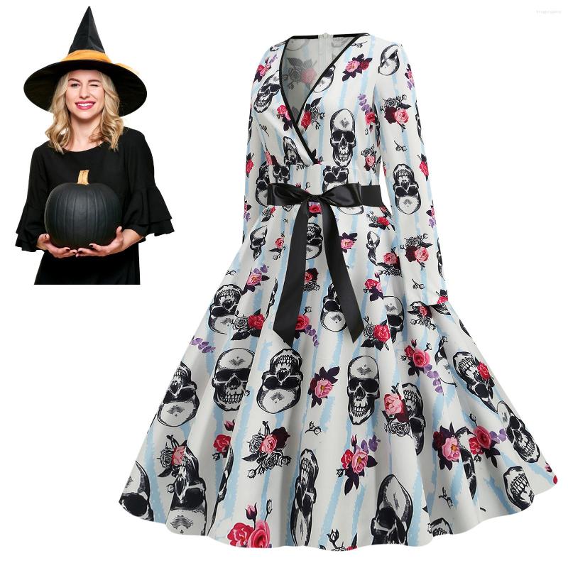 Women's Swimwear Halloween Vintage Dresses For Women V Neck Long Sleeve High Waist Swing Dress Print Cocktail Evening Party Costume, Black
Women's Swimwear Halloween Vintage Dresses For Women V Neck Long Sleeve High Waist Swing Dress Print Cocktail Evening Party Costume, Black
