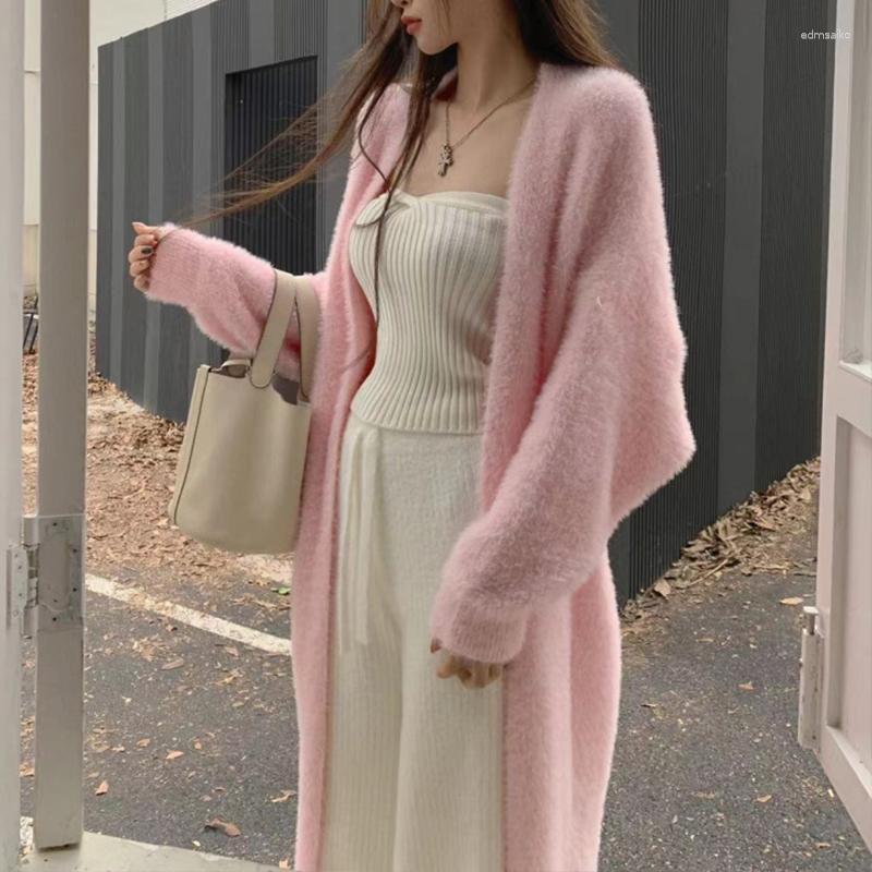 Women' Knits Chic Pink Cardigans Oversized Women Mink Cashmere 2023 Winter Soft Long Knitwear Harajuku Style Kimono Wool Sweater Open, Knit-vest
Women' Knits Chic Pink Cardigans Oversized Women Mink Cashmere 2023 Winter Soft Long Knitwear Harajuku Style Kimono Wool Sweater Open, Knit-vest