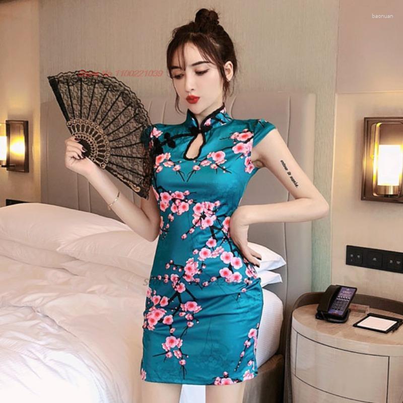 Ethnic Clothing 2023 Women Retro Flower Print Cheongsam Dress Chinese Traditional Elegant Slim Split Qipao Sexy Party Bodycon Vintage
Ethnic Clothing 2023 Women Retro Flower Print Cheongsam Dress Chinese Traditional Elegant Slim Split Qipao Sexy Party Bodycon Vintage