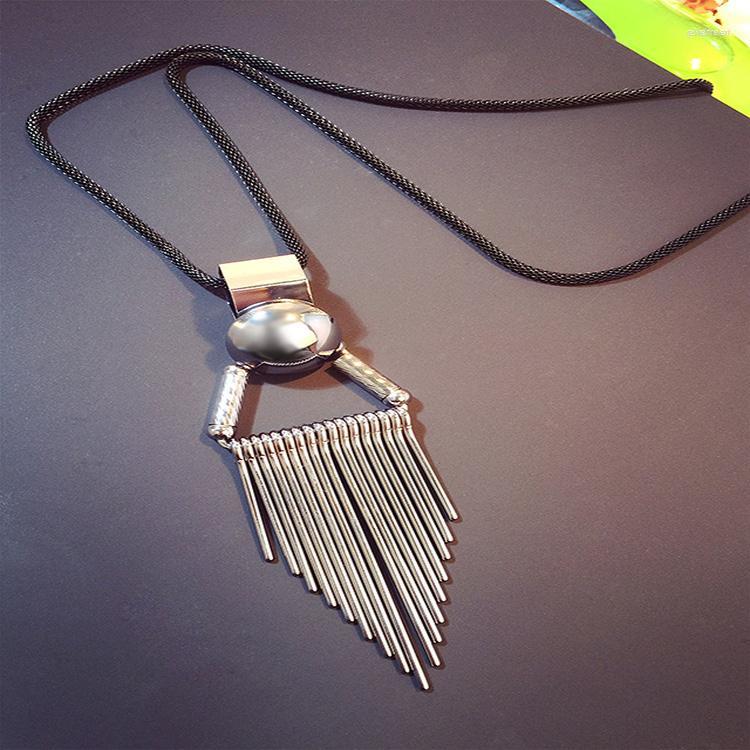 Chains Retro Tassel Long Necklace For Women Geometric Ball Chain Metal Pendant Big Female Fashion Kolye Jewelry
Chains Retro Tassel Long Necklace For Women Geometric Ball Chain Metal Pendant Big Female Fashion Kolye Jewelry