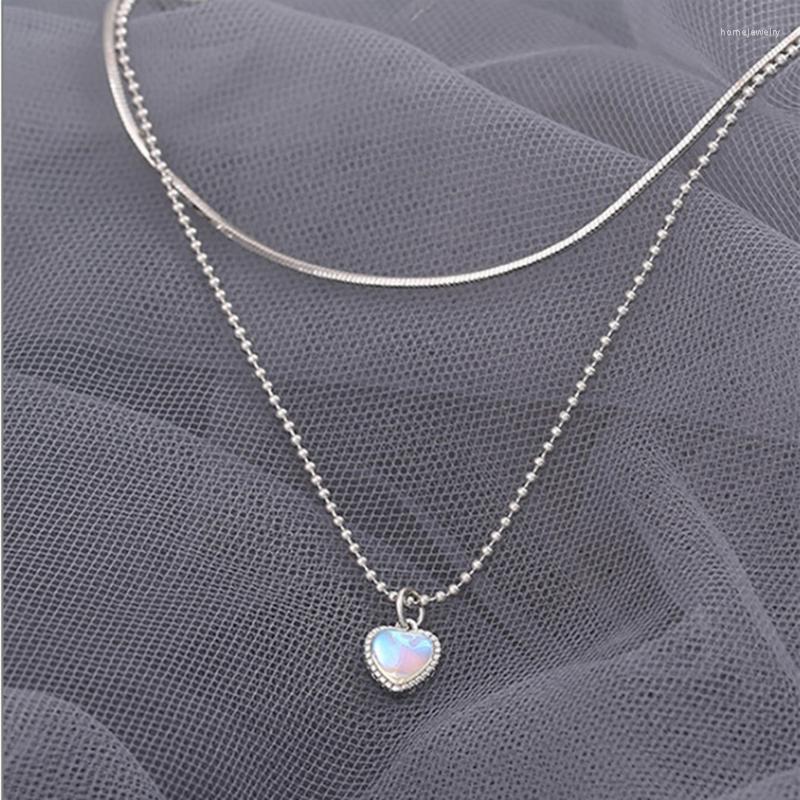 Pendant Necklaces Moonstone Heart Necklace For Women White Gold Color Thick Plated Sweater Chain Fashion Jewelry Female
Pendant Necklaces Moonstone Heart Necklace For Women White Gold Color Thick Plated Sweater Chain Fashion Jewelry Female