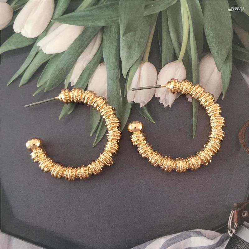 Hoop Earrings Casual Gold Color Plating Textured Medium Size For Women Girl Bohemia Elegant Unique Special Jewelry Accessory
Hoop Earrings Casual Gold Color Plating Textured Medium Size For Women Girl Bohemia Elegant Unique Special Jewelry Accessory