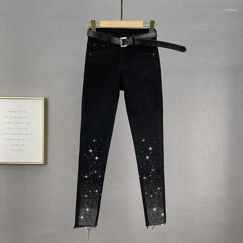 Women' Pants Black Jeans For Women Trendy 2023 Autumn Winter High Waist Slimming Rhinestone Pencil Street Stretch Skinny Trousers, Blue
Women' Pants Black Jeans For Women Trendy 2023 Autumn Winter High Waist Slimming Rhinestone Pencil Street Stretch Skinny Trousers, Blue