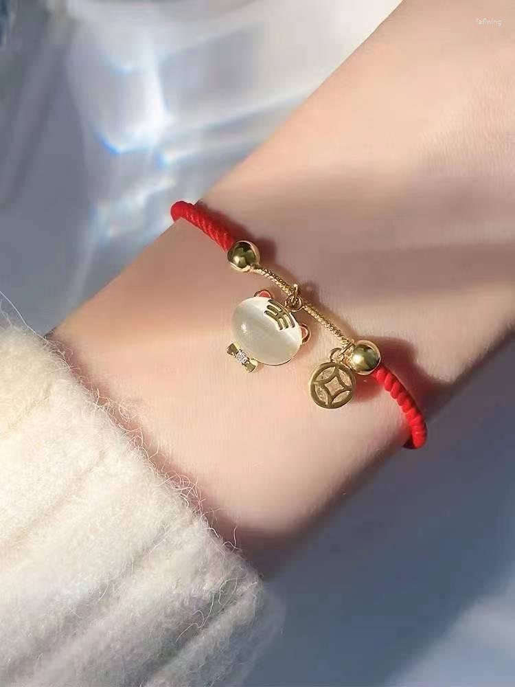 Charm Bracelets 2023 Zodiac Year Red Rope Bracelet Girl Tiger Boudoir Honey Opal Cute Delicate Transfer Gift
Charm Bracelets 2023 Zodiac Year Red Rope Bracelet Girl Tiger Boudoir Honey Opal Cute Delicate Transfer Gift