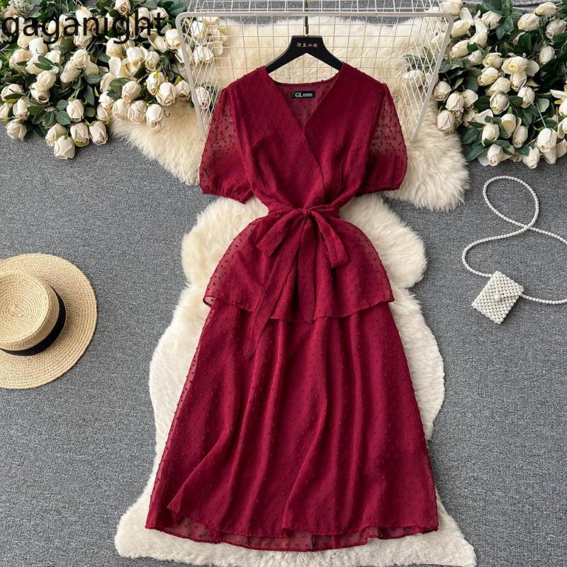 Party Dresses Gaganight Women French V Neck Puff Sleeves Texture Dress Women's Summer 2023 Slim Waist Gentle Sweet Long Female, Black
Party Dresses Gaganight Women French V Neck Puff Sleeves Texture Dress Women's Summer 2023 Slim Waist Gentle Sweet Long Female, Black