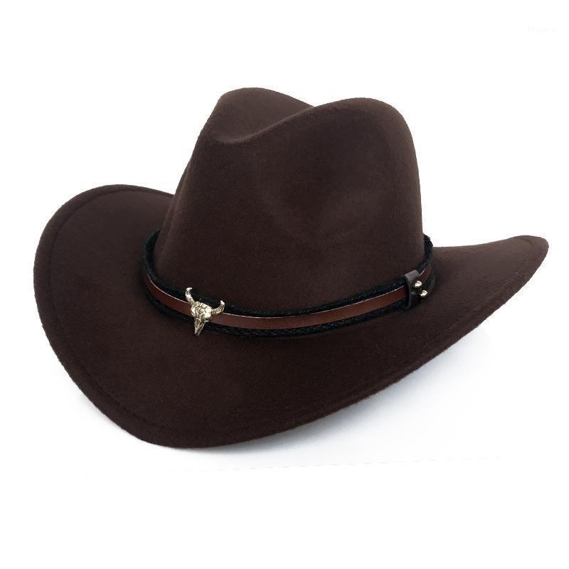 Wide Brim Hats Vintage Bull Head Punk Men Cowboy Fedoras Women Felt Bowler Boat Top Hat For Party1, Black
Wide Brim Hats Vintage Bull Head Punk Men Cowboy Fedoras Women Felt Bowler Boat Top Hat For Party1, Black