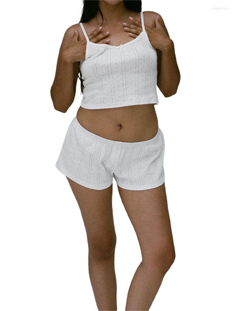 Women' Tracksuits RUEWEY Women Y2K Shorts Set Floral Print Pajamas Knit Crop Cami Top Bodycon Lounge Summer 2Pcs Outfit Sets (White-5
Women' Tracksuits RUEWEY Women Y2K Shorts Set Floral Print Pajamas Knit Crop Cami Top Bodycon Lounge Summer 2Pcs Outfit Sets (White-5