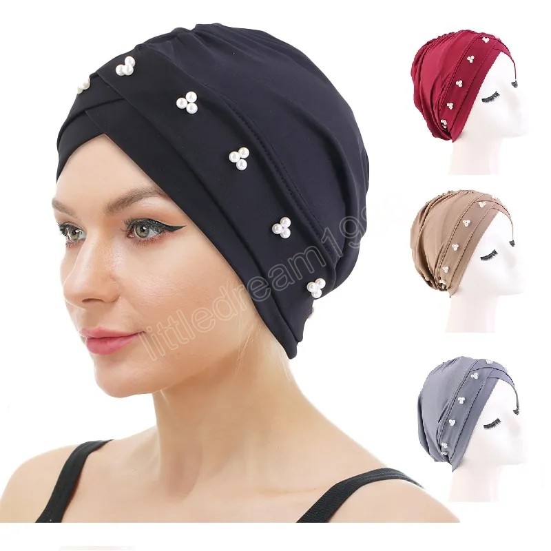 Women Elastic Forehead Cross Turban Hat Muslim Hijab Islamic Beads Cancer Chemo Cap Ladies Hijab Stretch Head Wrap Bonnet
Women Elastic Forehead Cross Turban Hat Muslim Hijab Islamic Beads Cancer Chemo Cap Ladies Hijab Stretch Head Wrap Bonnet