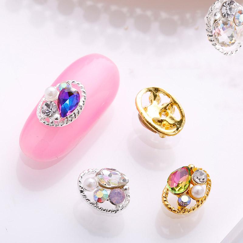 Nail Art Decorations 10PCS Alloy Diamond Jewelry K9 Oval Water Drop Glitter Gradient Pearl Rhinestones With Metal Edging 3D Decoration
Nail Art Decorations 10PCS Alloy Diamond Jewelry K9 Oval Water Drop Glitter Gradient Pearl Rhinestones With Metal Edging 3D Decoration