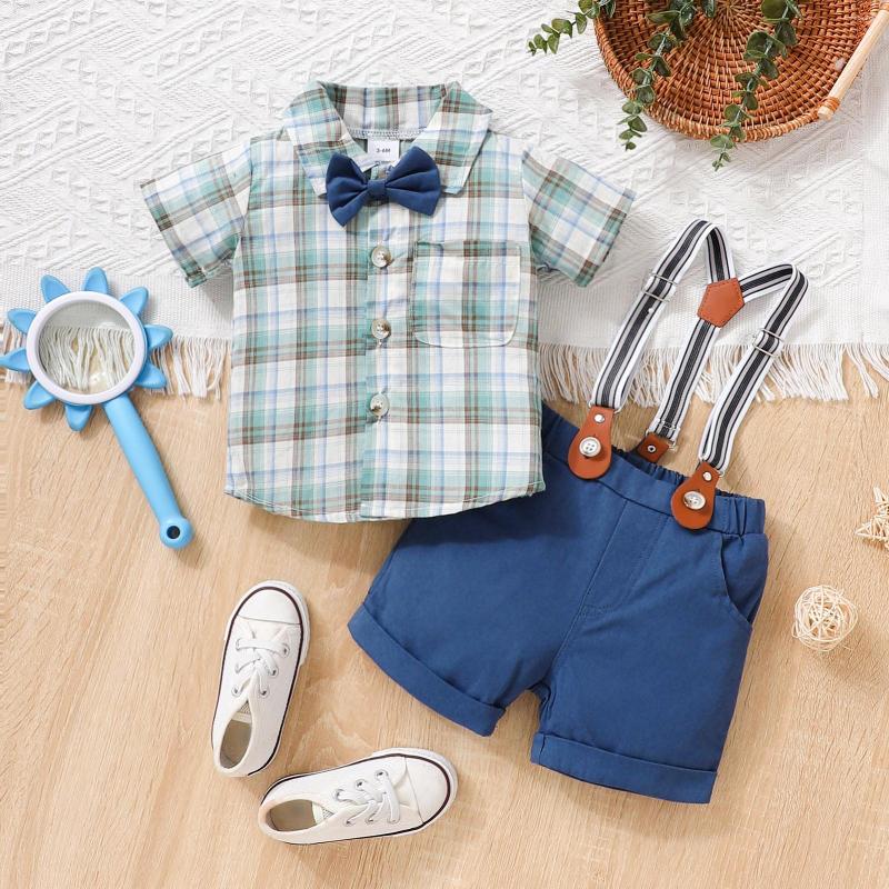 Clothing Sets Toddler Boys Short Sleeve Plaid Prints T Shirt Tops Shorts Child Kids Gentleman Outfits, Blue
Clothing Sets Toddler Boys Short Sleeve Plaid Prints T Shirt Tops Shorts Child Kids Gentleman Outfits, Blue