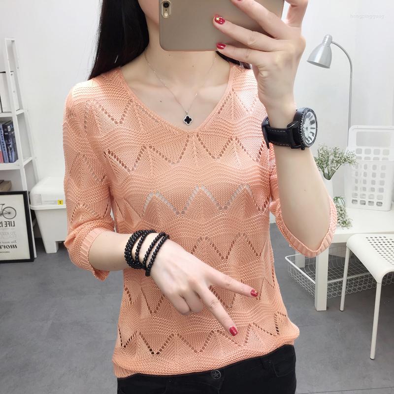 Women's Sweaters 2023 Sexy Fashion Casual Home Hollowing Sleeves Sweater Women's Spring V-neck Shirt Five-point Blouse, Black
Women's Sweaters 2023 Sexy Fashion Casual Home Hollowing Sleeves Sweater Women's Spring V-neck Shirt Five-point Blouse, Black