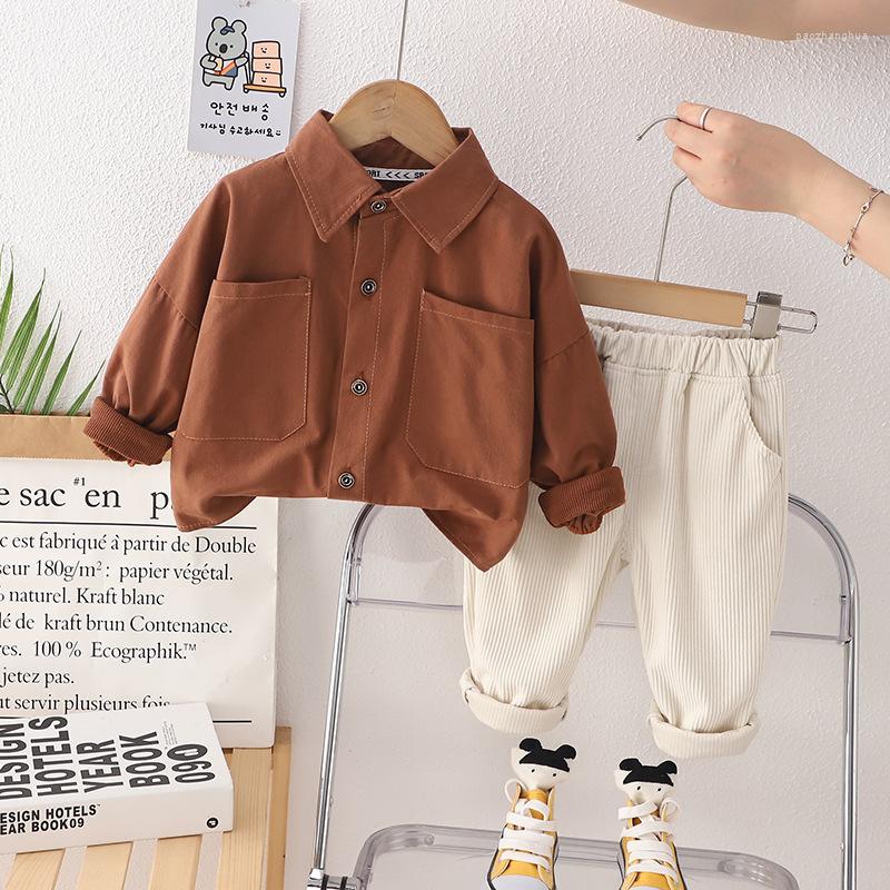 Clothing Sets Autumn Children's Set Baby Boys Spring And Fashion Solid Color Large Pocket Shirt Long Sleeve Casual Two Piece, Picture color
Clothing Sets Autumn Children's Set Baby Boys Spring And Fashion Solid Color Large Pocket Shirt Long Sleeve Casual Two Piece, Picture color