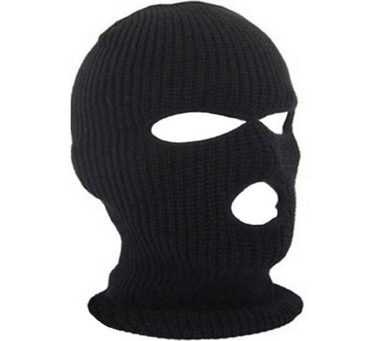Full Face Cover Mask Three 3 Hole Balaclava Knit Hat Winter Stretch Snow Mask Beanie Hat Cap New Black Warm Face Masks6126122
Full Face Cover Mask Three 3 Hole Balaclava Knit Hat Winter Stretch Snow Mask Beanie Hat Cap New Black Warm Face Masks6126122