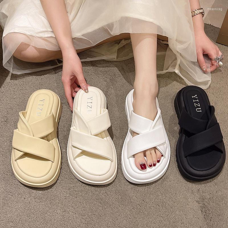 Slippers Women Fashion Design Casual Hook Loop Open-toed Outside Outdoor Cross-tied Platform Soft-soled Sandals, Beige
Slippers Women Fashion Design Casual Hook Loop Open-toed Outside Outdoor Cross-tied Platform Soft-soled Sandals, Beige