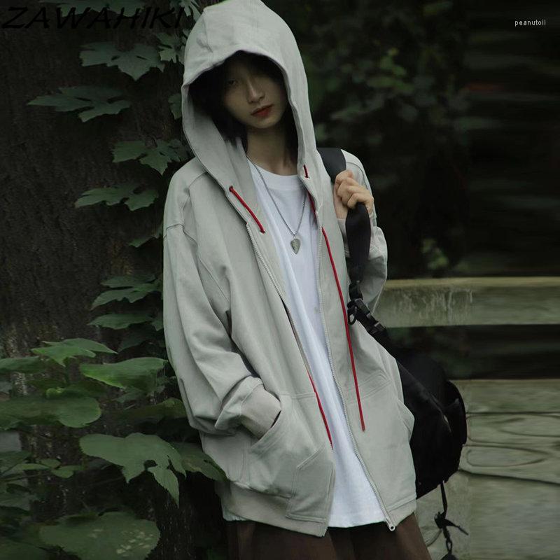 Women's Jackets Spring Autumn American Retro Oversize Hoodies Women Lightweight Hiphop Loose Solid Color Zip-up Cotton Streetwear Chic Tops, Gray
Women's Jackets Spring Autumn American Retro Oversize Hoodies Women Lightweight Hiphop Loose Solid Color Zip-up Cotton Streetwear Chic Tops, Gray