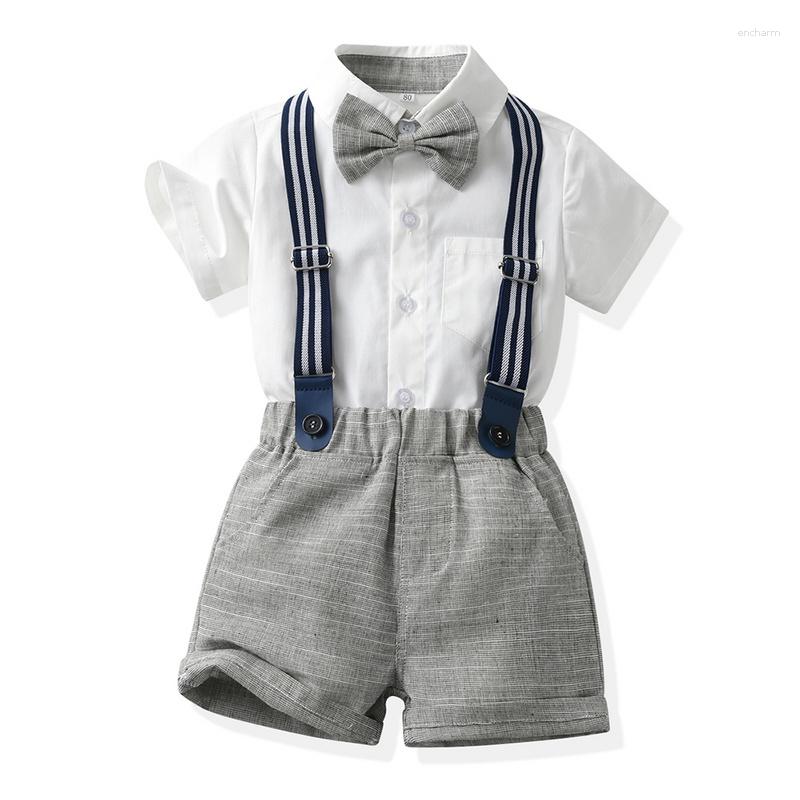 Clothing Sets Top And Children Boy Gentleman Toddler Kids Boys Suits Short Sleeve Bowtie Shirts Suspenders Shorts Outfit, Sky blue
Clothing Sets Top And Children Boy Gentleman Toddler Kids Boys Suits Short Sleeve Bowtie Shirts Suspenders Shorts Outfit, Sky blue