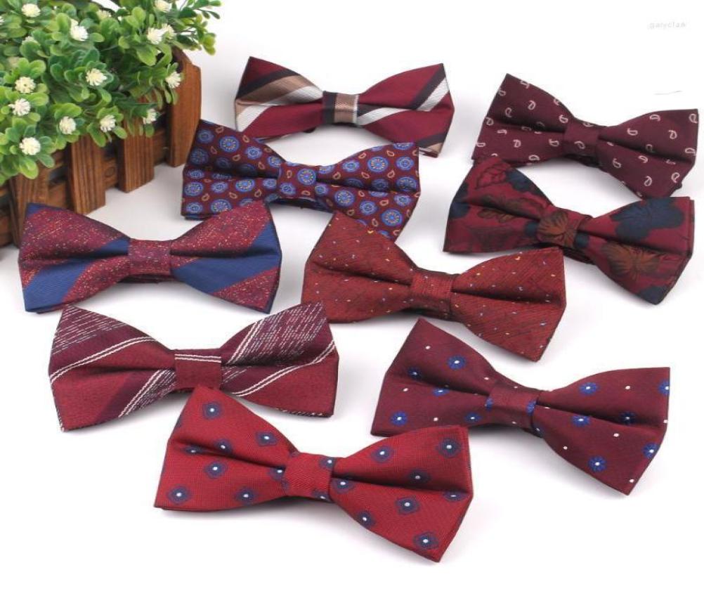Claret Men Bow Tie Classic Jacquard Bowtie For Adult Striped Ties Business Wedding Butterfly Suits Cravats Bowties Neck7081229
Claret Men Bow Tie Classic Jacquard Bowtie For Adult Striped Ties Business Wedding Butterfly Suits Cravats Bowties Neck7081229