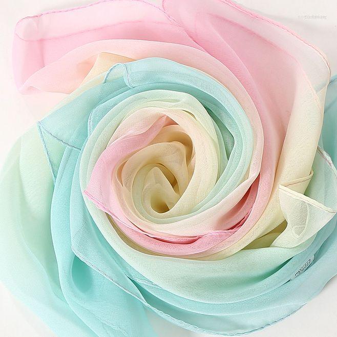 Scarves Women Fashion Chiffon Silk Hijab Thin Lightweight Bandana Summer Gradient Color Beach Towel Sarong Scarf Shawl & Wrap
Scarves Women Fashion Chiffon Silk Hijab Thin Lightweight Bandana Summer Gradient Color Beach Towel Sarong Scarf Shawl & Wrap