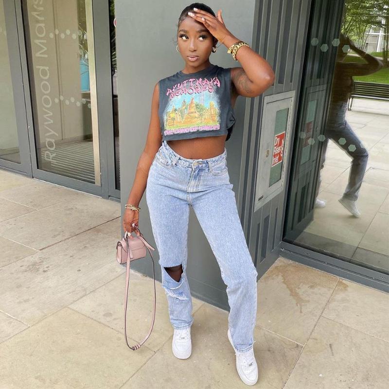 Women's Tanks EWSFV 2023 Summer Women Fashion Sexy Casual Printing Round Neck Sleeveless Short Vest T Shirt Top, Gray
Women's Tanks EWSFV 2023 Summer Women Fashion Sexy Casual Printing Round Neck Sleeveless Short Vest T Shirt Top, Gray