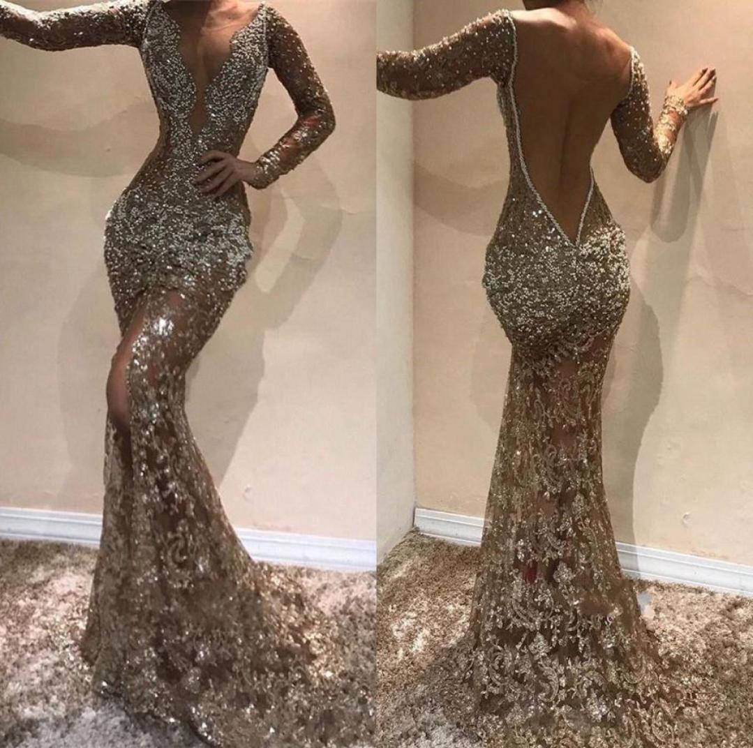 Luxury Sequined Beaded Mermaid Prom Dresses Sparkly Vintage Long Sleeves Open Back Evening Gown Long Formal Party Pageant Dresses4554440, Hunter
Luxury Sequined Beaded Mermaid Prom Dresses Sparkly Vintage Long Sleeves Open Back Evening Gown Long Formal Party Pageant Dresses4554440, Hunter