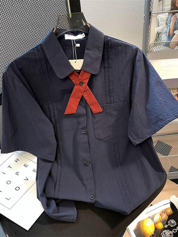 Women's Blouses Y2k Aesthetic Solid All Match Elegant Tops Women 2023 Summer Short Sleeve Loose Harajuku Fashion Single Breasted Shirt, As photo
Women's Blouses Y2k Aesthetic Solid All Match Elegant Tops Women 2023 Summer Short Sleeve Loose Harajuku Fashion Single Breasted Shirt, As photo