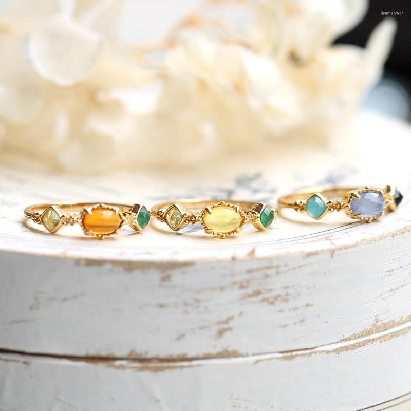 Cluster Rings MoBuy Vintage Natural Amber Ring For Women Citrine Peridot Gemstone 925 Sterling Silver K Gold Plated Fine Jewelry
Cluster Rings MoBuy Vintage Natural Amber Ring For Women Citrine Peridot Gemstone 925 Sterling Silver K Gold Plated Fine Jewelry