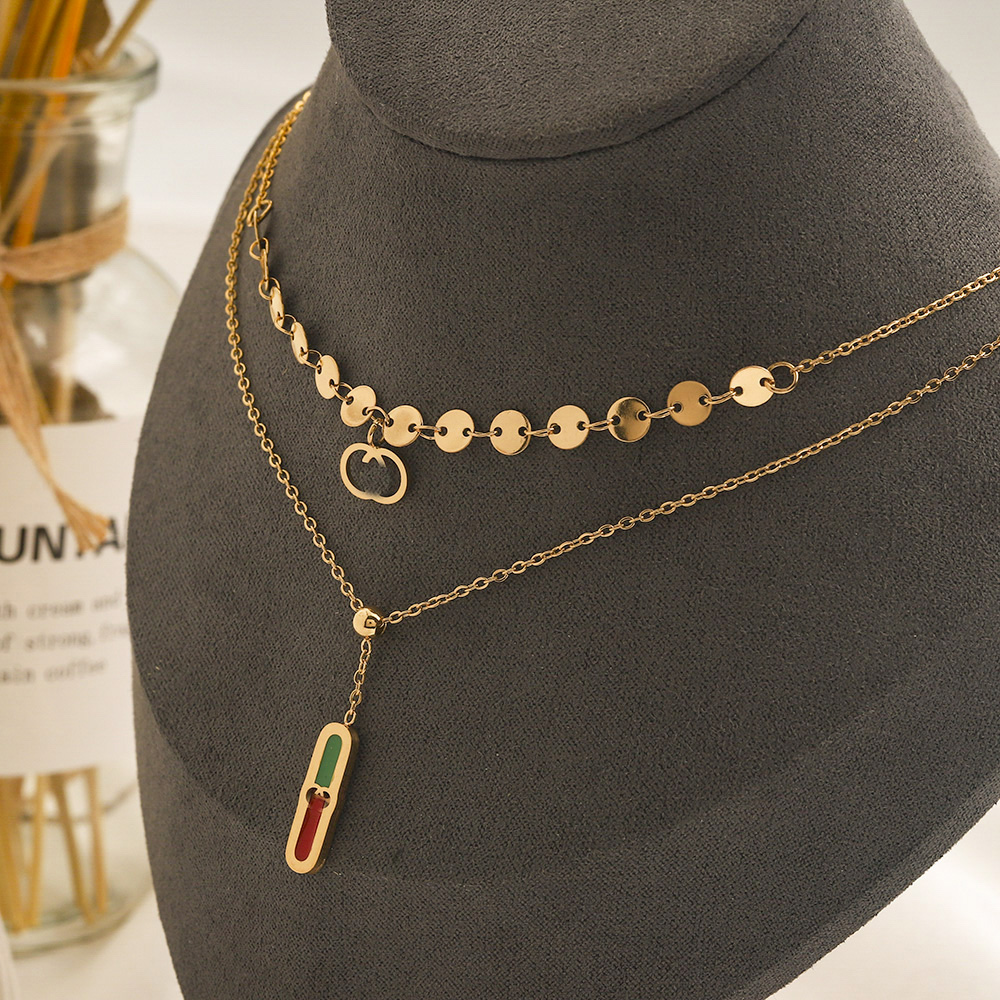 Never Fading 18K Gold Plated Luxury Brand Designer Pendants Necklaces Crystal Stainless Steel Letter Choker Pendant Necklace Chain Jewelry Accessories Gifts 2454
Never Fading 18K Gold Plated Luxury Brand Designer Pendants Necklaces Crystal Stainless Steel Letter Choker Pendant Necklace Chain Jewelry Accessories Gifts 2454
