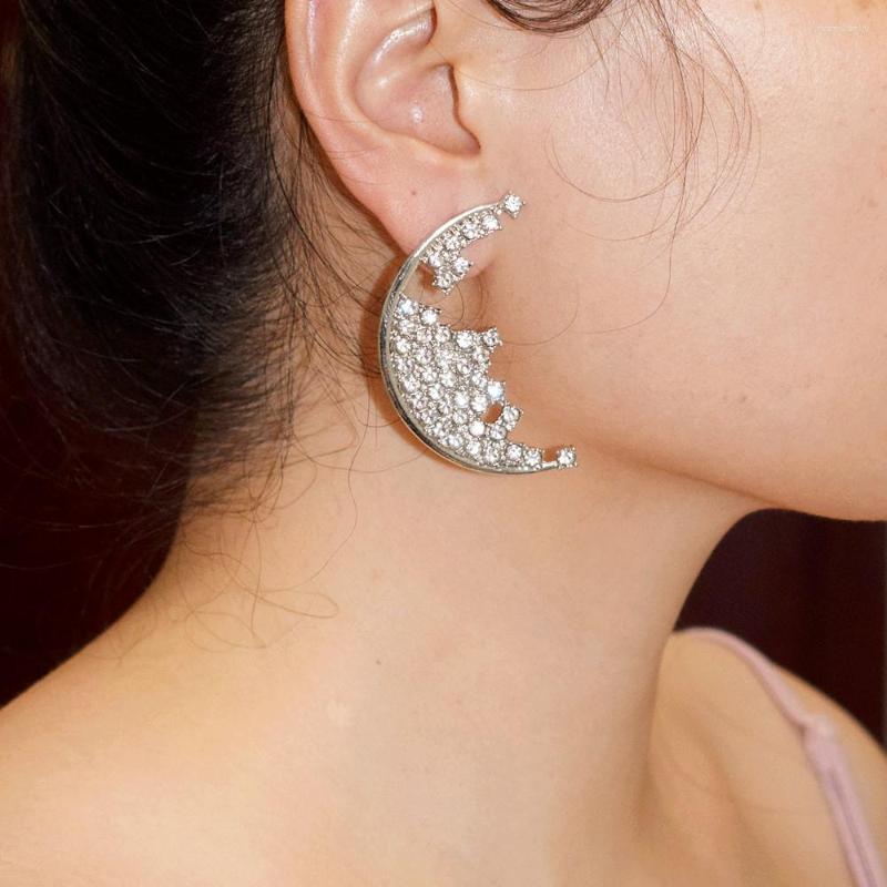 Stud Earrings Design Shiny Crystal Rhinestone Moon Charm For Women Fashion Jewelry Boutique Collection Accessories
Stud Earrings Design Shiny Crystal Rhinestone Moon Charm For Women Fashion Jewelry Boutique Collection Accessories
