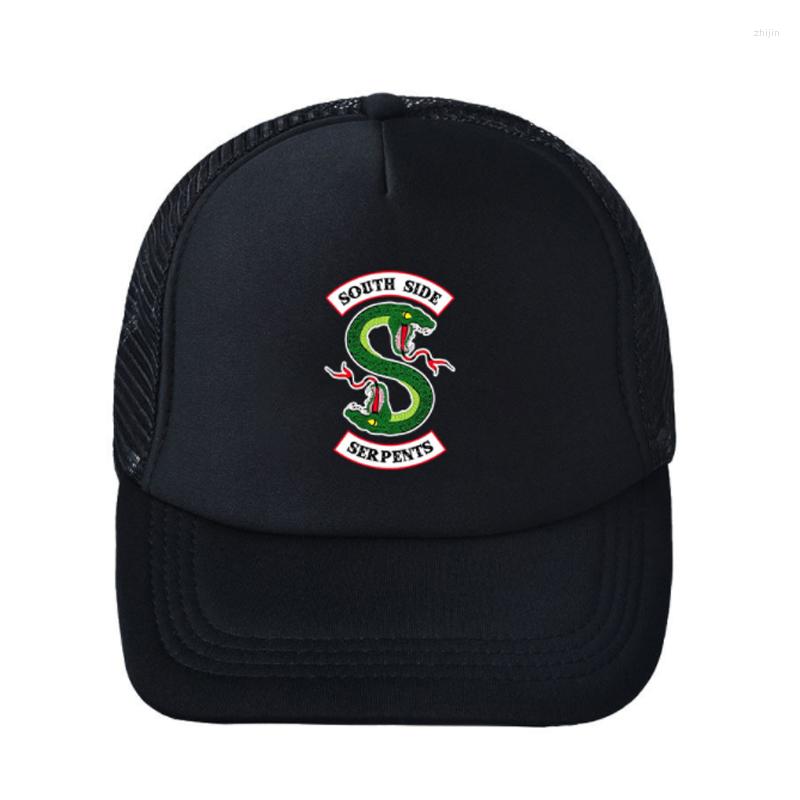 Ball Caps TV Jewelry Riverdale Snapback Cap Cartoon Southside Serpents Printed Hats Hip Hop Dad Mesh Hat Trucker
Ball Caps TV Jewelry Riverdale Snapback Cap Cartoon Southside Serpents Printed Hats Hip Hop Dad Mesh Hat Trucker