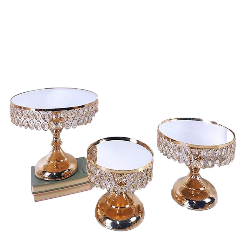 Gold Antique Metal Round Cake Stand Set Wedding Birthday Party Dessert Cupcake Pedestal Display Plate Home Decor Other Bakeware4773952