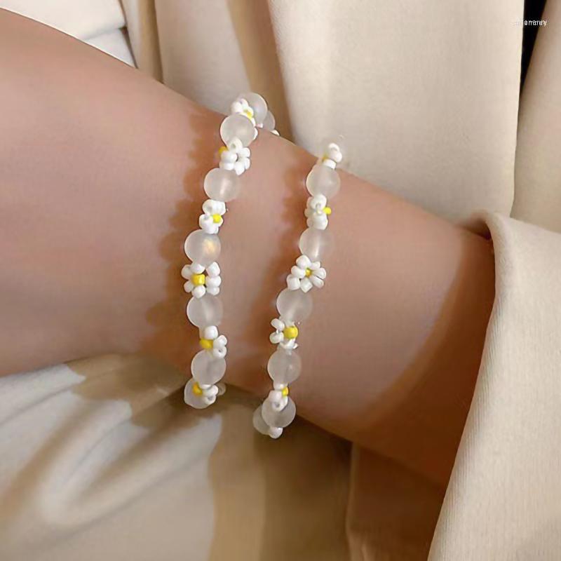Strand Ins White Flower Bracelet For Girls Bohemian Daisy Beads Cute Jewelry Accessories Friendship Gift
Strand Ins White Flower Bracelet For Girls Bohemian Daisy Beads Cute Jewelry Accessories Friendship Gift